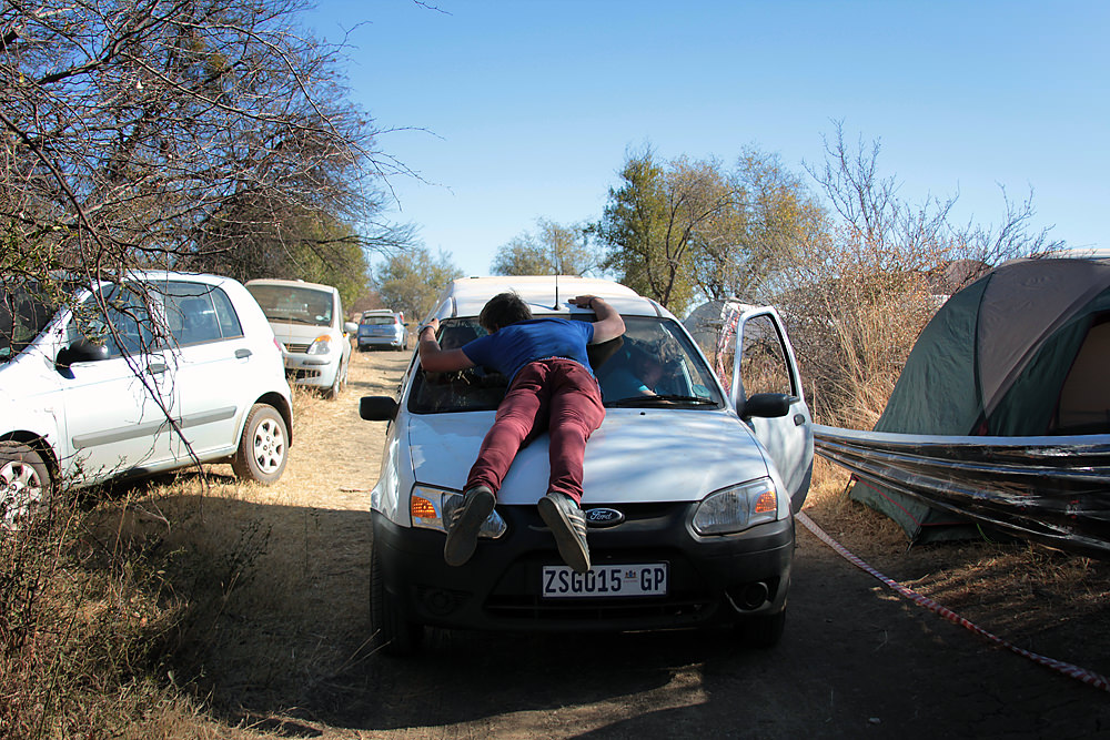 Drunk guy at OppiKoppi.