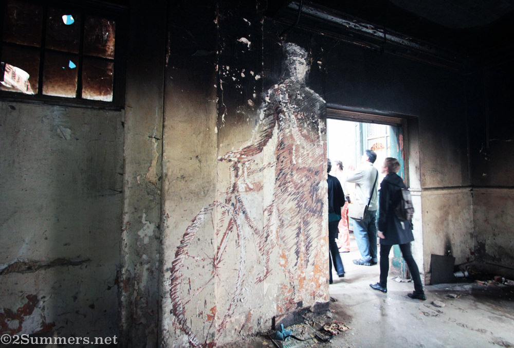 Hannelie’s piece inside the Rissik Street Post Office, 2013.