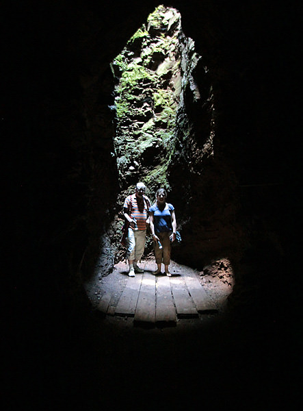 Dad and Heather mine shaft