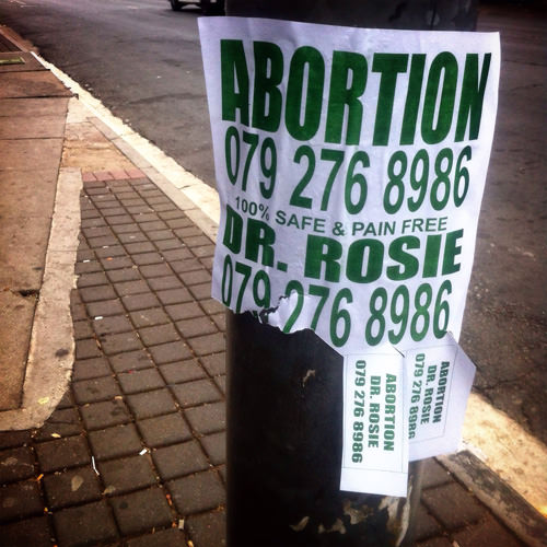 abortion sign