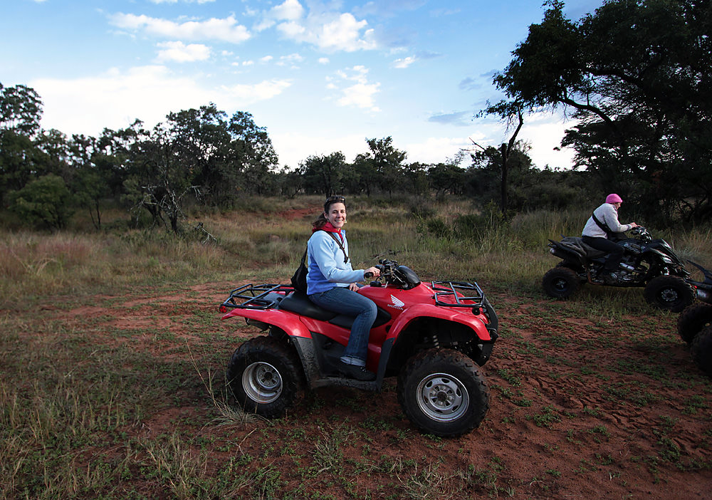 Heather on 4wheeler