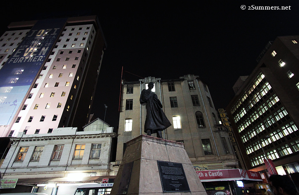 Gandhi at night