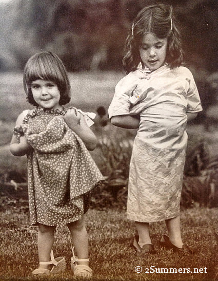 Susanna and Heather dress-up