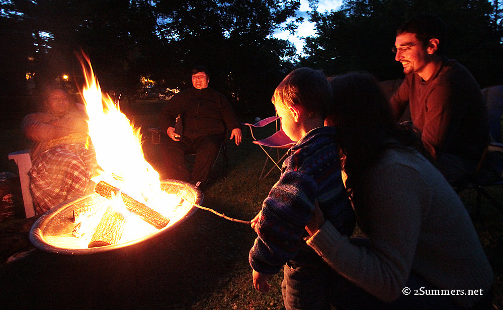Toasting marshmallows