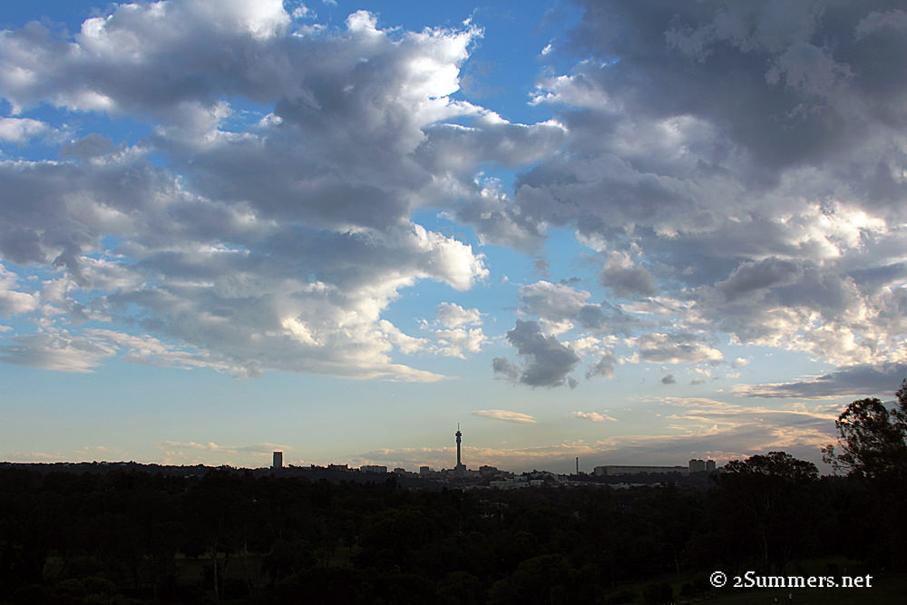 Clouds and skyline