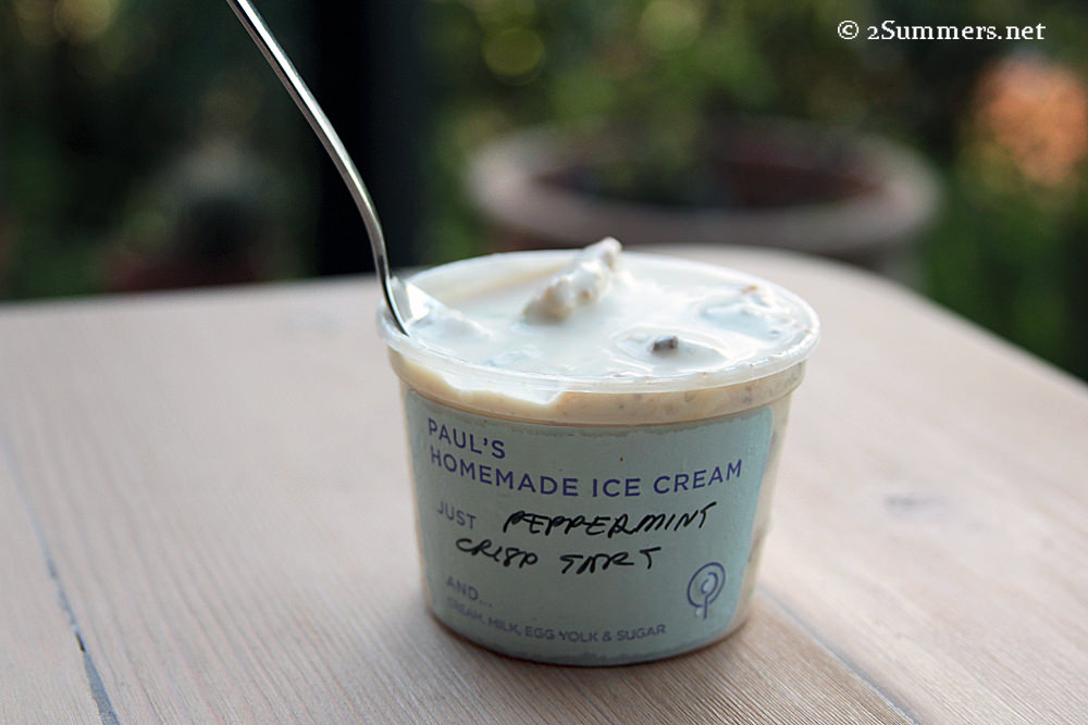 Peppermint tart ice cream