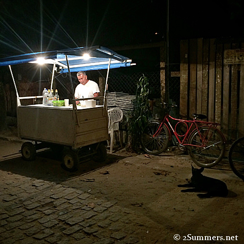 Caipirinha guy and dog