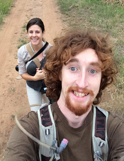 Heather and Ray walking