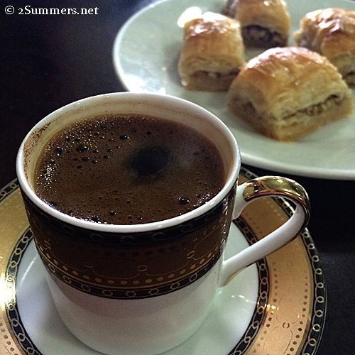Burhans coffee and baklava