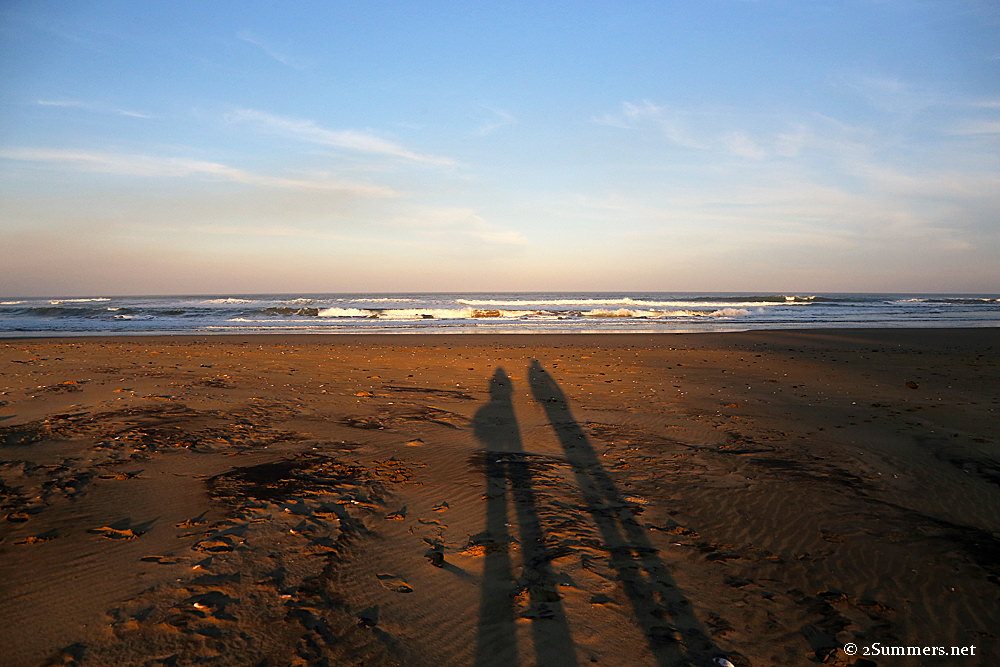 Beach shadows