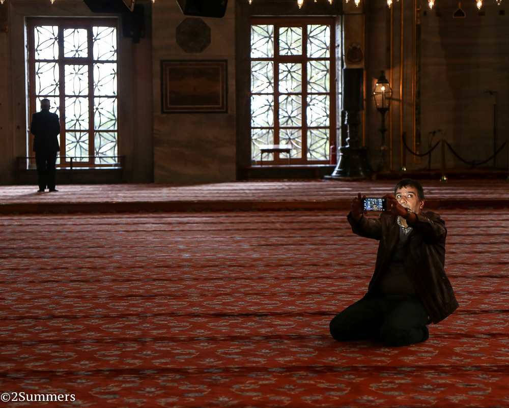 Blue mosque guy
