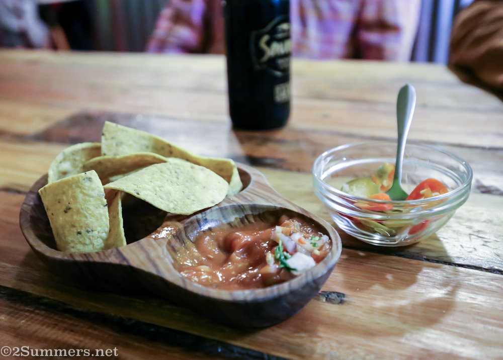 Chips and salsa from Baha Taco