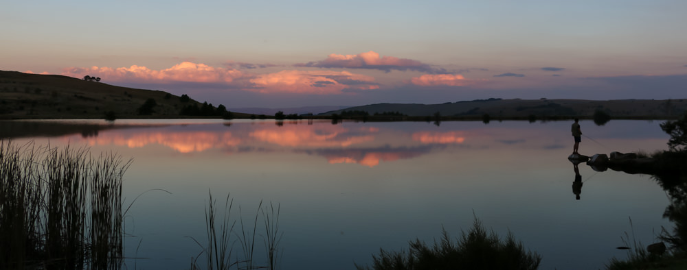 Sunset Walkersons dam in Dullstroom