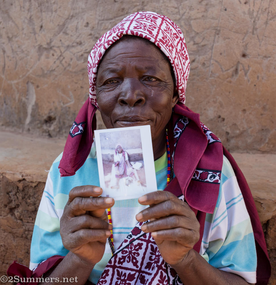 Maria with Instax picture