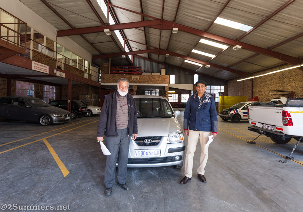 Adam and Denzil at Doller’s Panel Beater’s