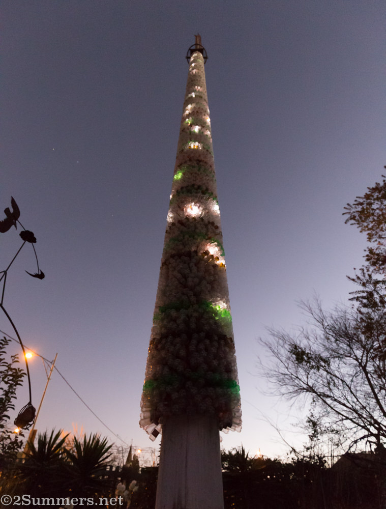 iThemba Tower lit up