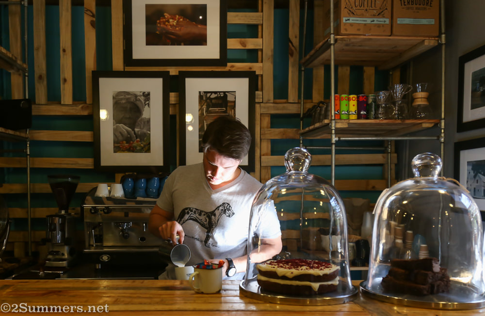 Cappuccino in progress