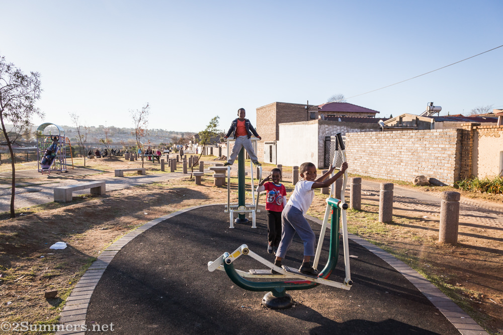 Kids playing in Alexandra