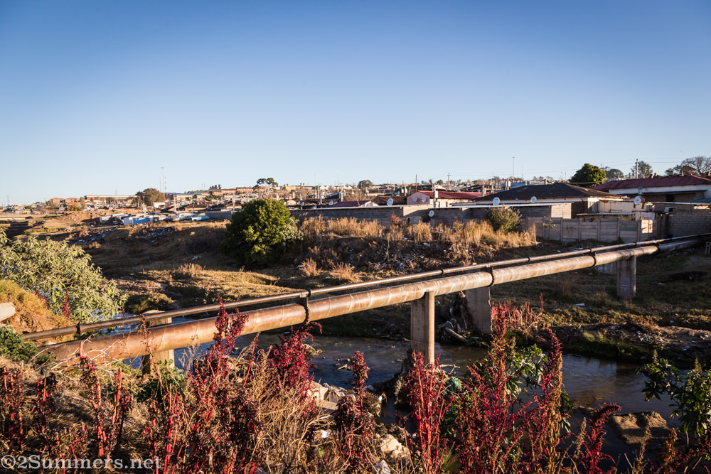 Alexandra sewage pipe
