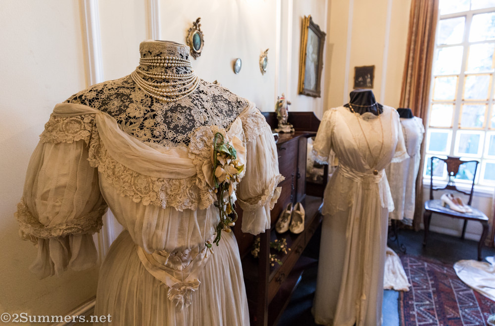 Victorian wedding dress at Lindfield House