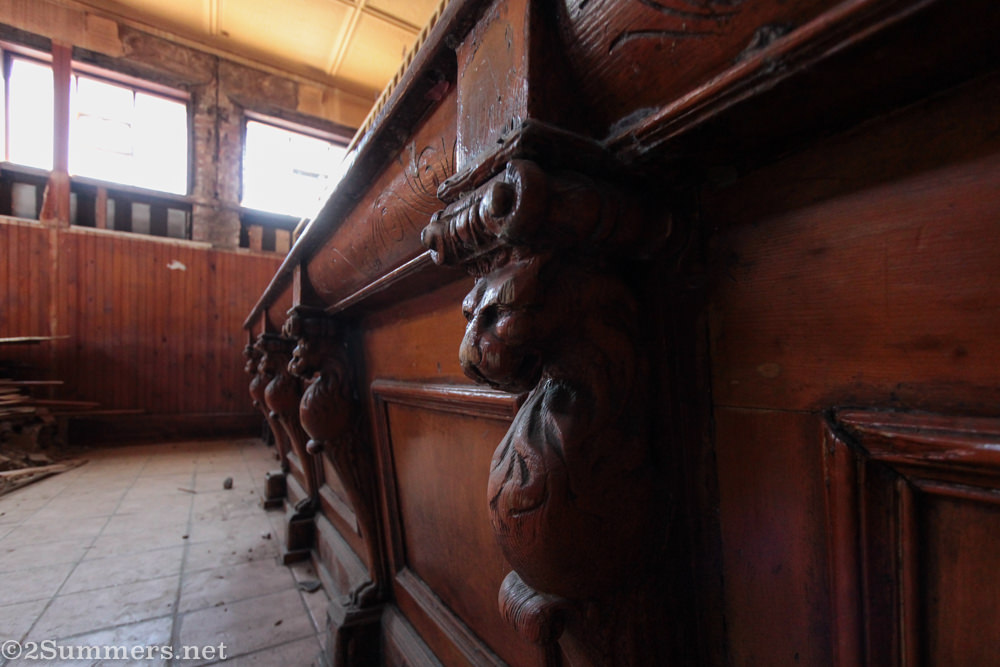 Old Cosmopolitan bar carvings