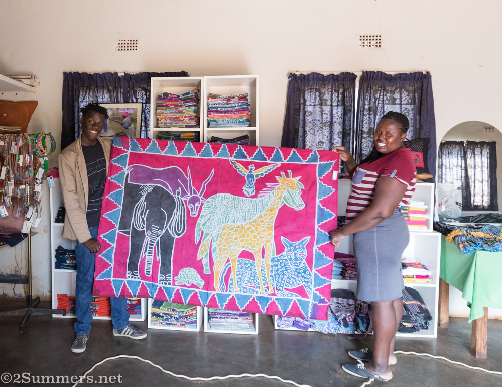 Amu and Gift at Twananani Textiles