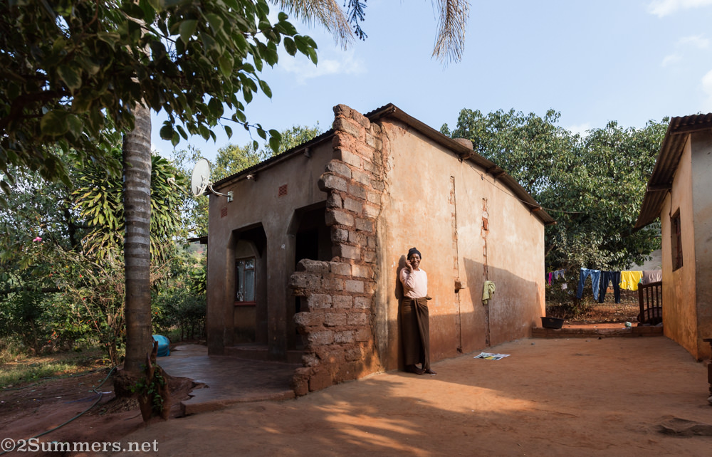 Lucky’s mother at her house in Venda