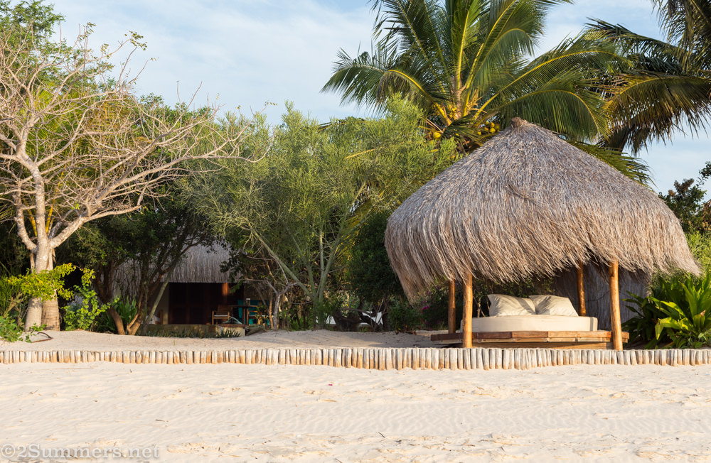 View of Azura villa from the beach