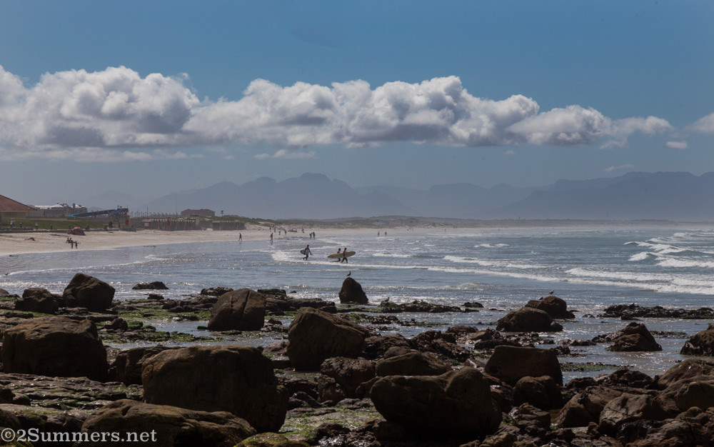 Surfers at Muizenberg
