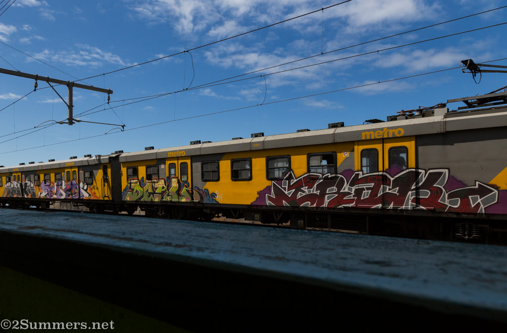 Train passing through Kalk Bay