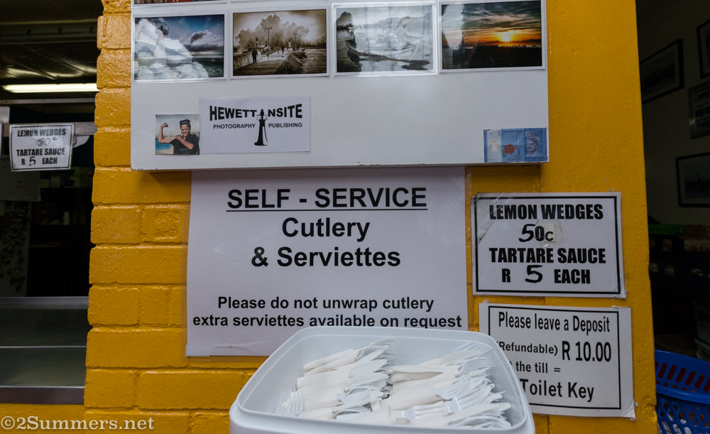 Funny signs inside the Kalky’s