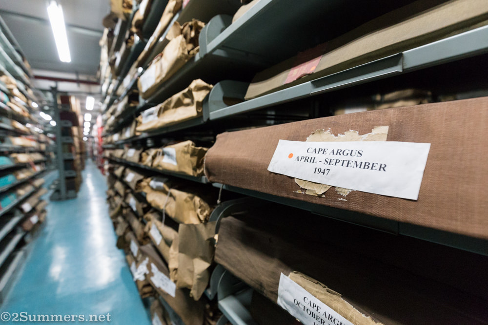 Old newspapers at the Johannesburg City Library