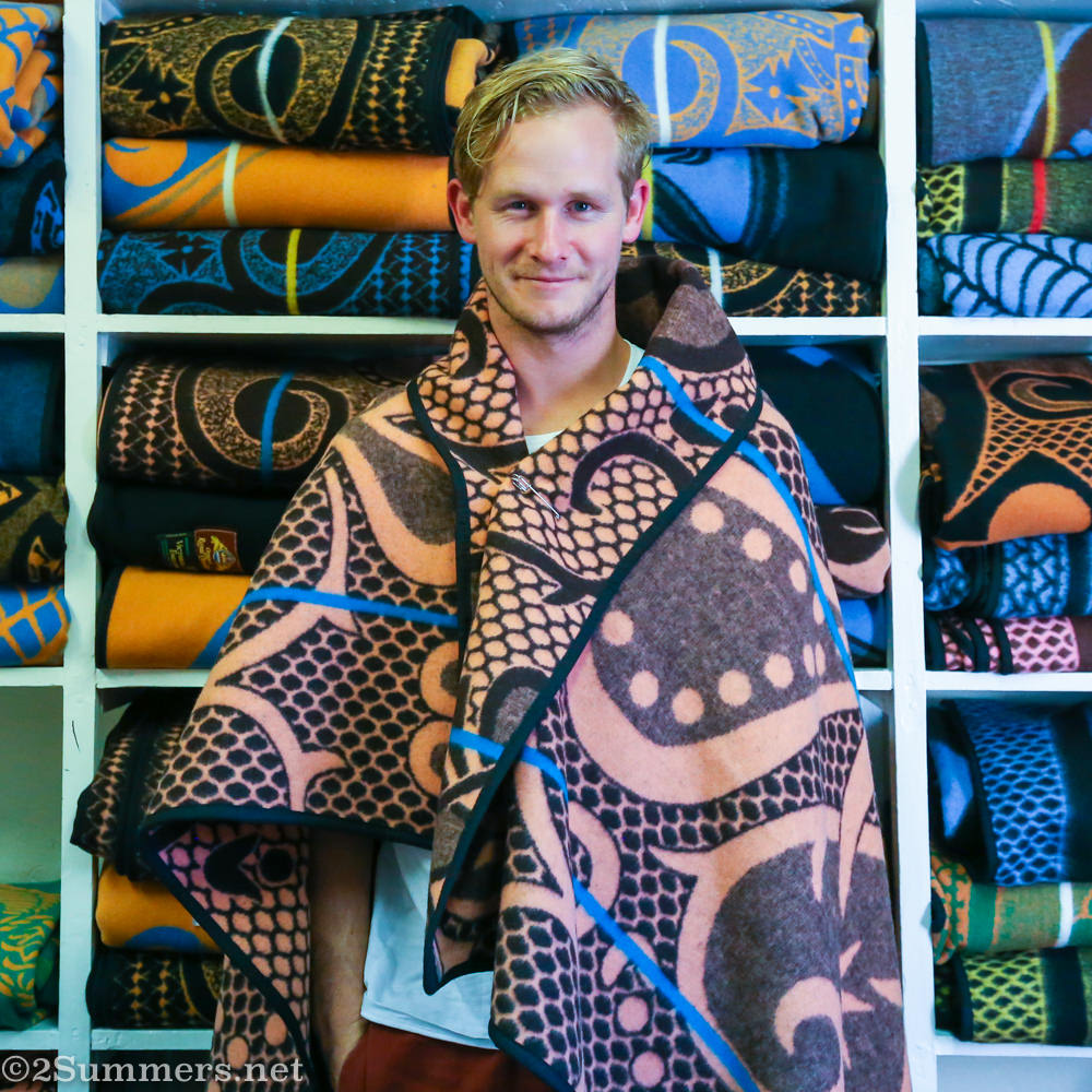 Andy at the Blanket Shop