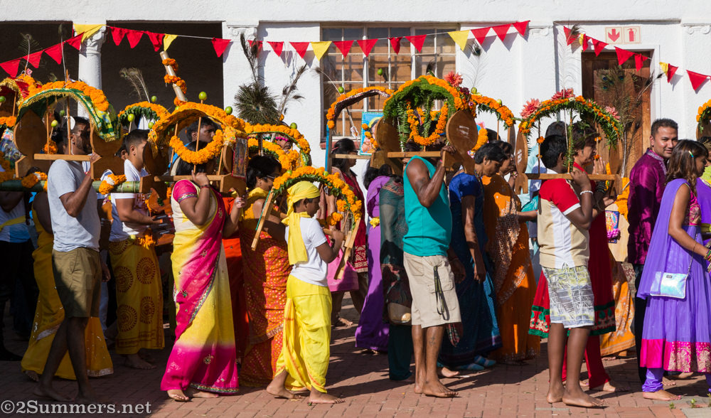 Carrying Kavady at Melrose Temple