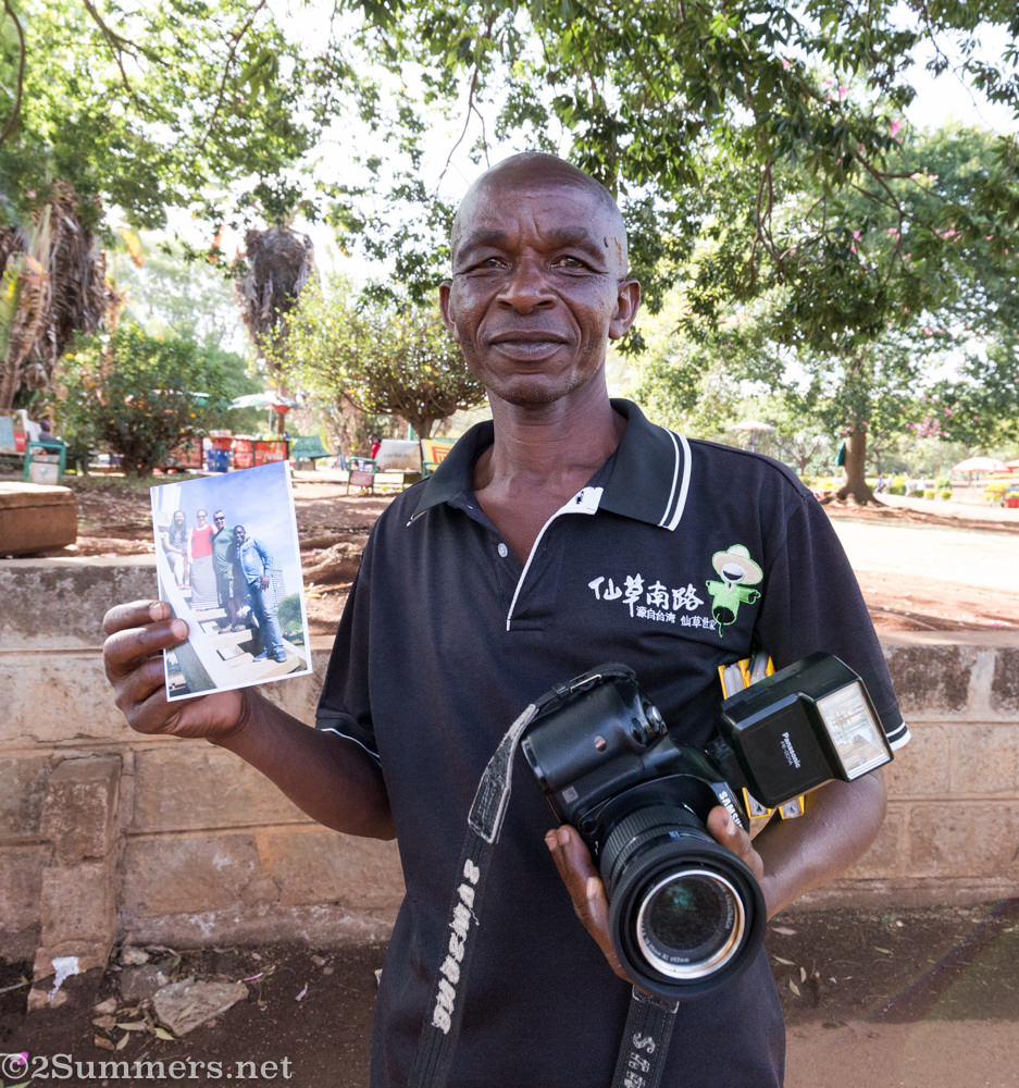 John the photographer at Uhuru Park