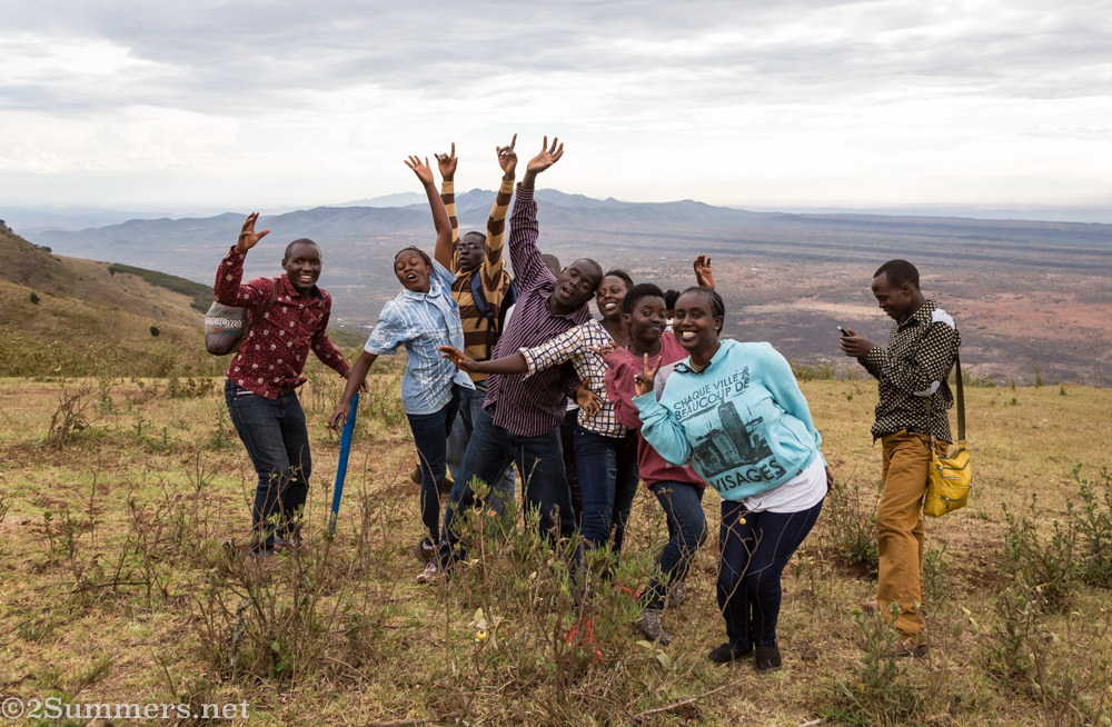 Teenagers on Ngong Hills