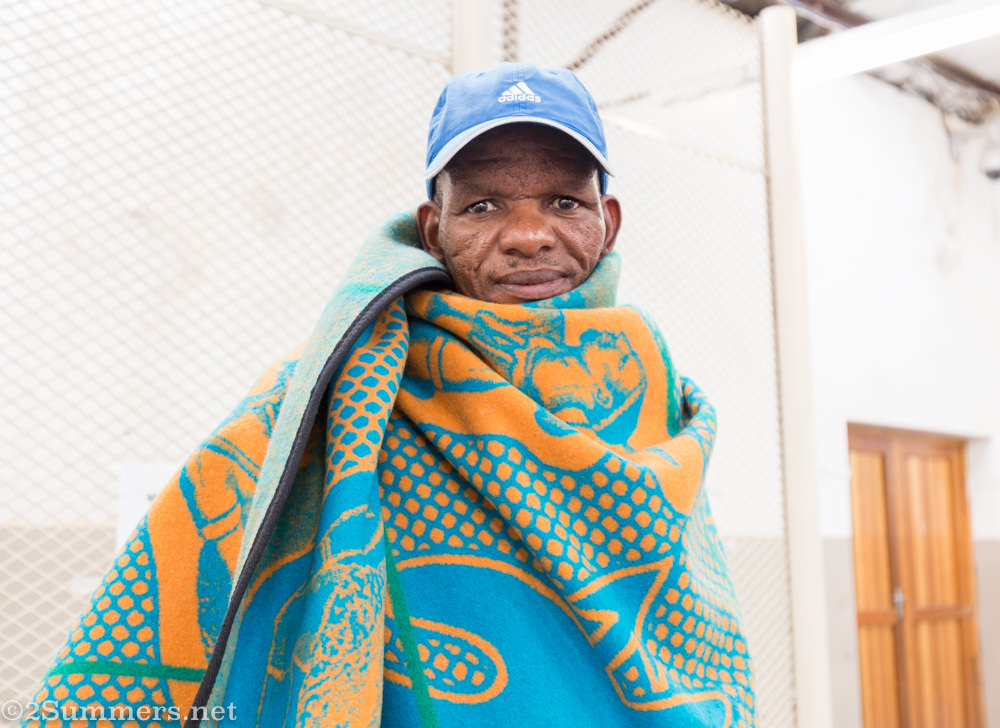 Pantries on Basotho blanket
