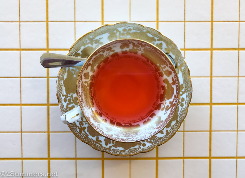 Hibiscus tea at Breezeblock in Brixton