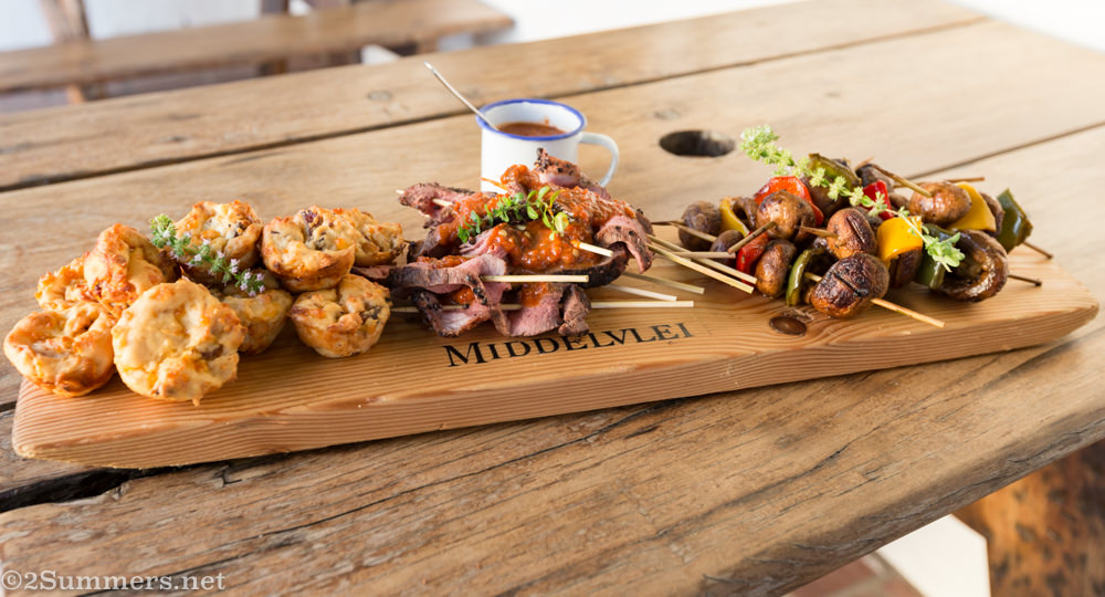 Braai starters at Middelvlei