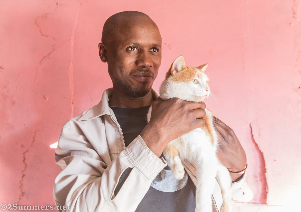 Lucy the cat and Fundile