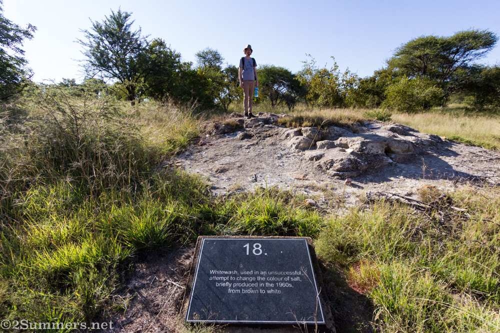 Ray at Tswaing salt-bleaching site