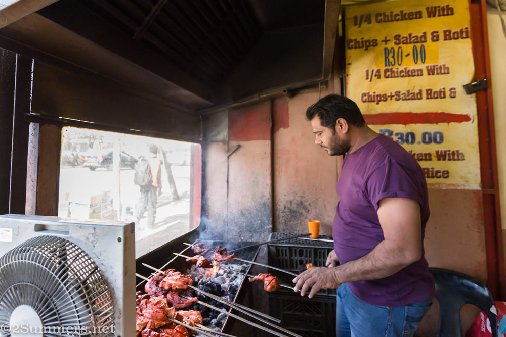 Cooking chicken at Food Junxion