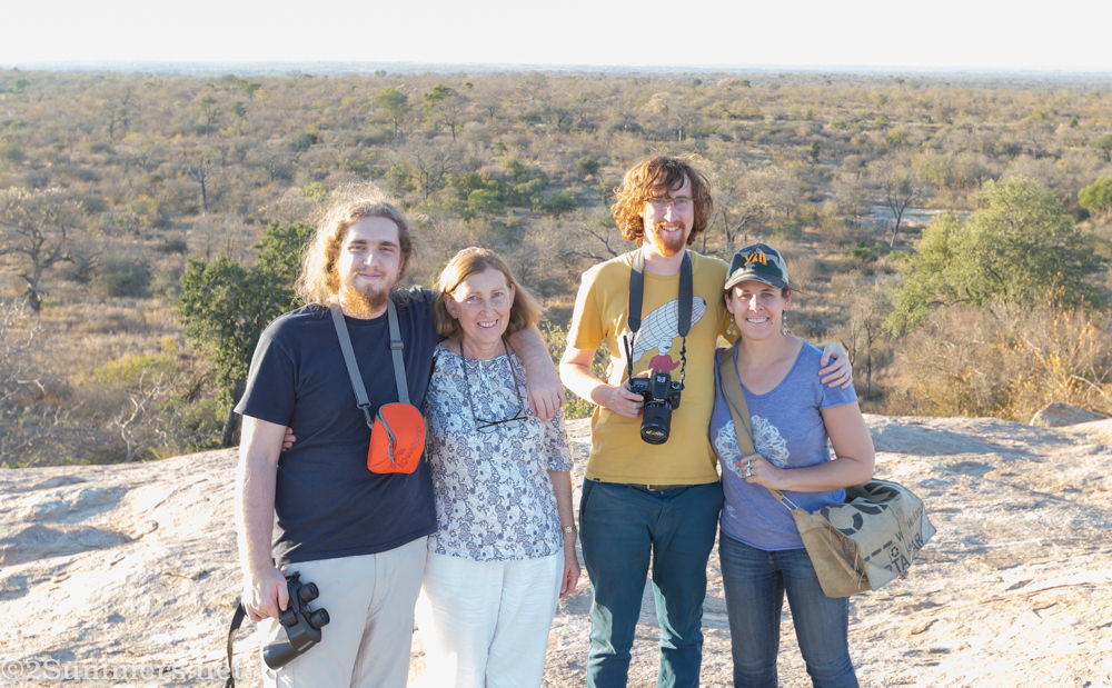 Ray’s family and me in the Kruger