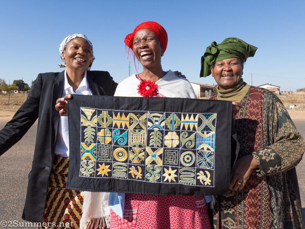 Mama Emily with Nomvula and Mahlapane
