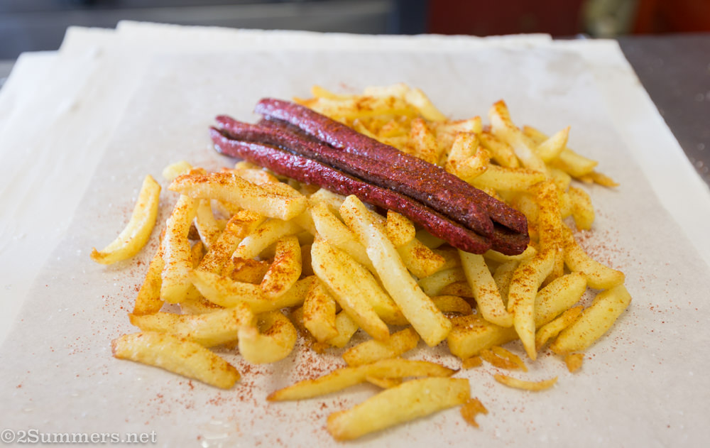 Vienna with slap chips