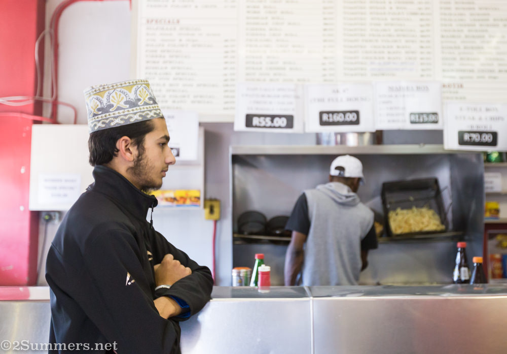 Man waiting in Solly’s Corner