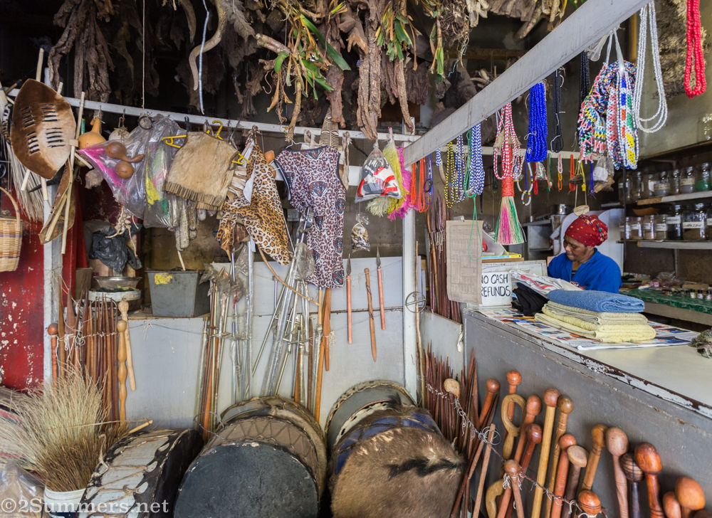 Muti shop on Eloff Street, visited during the WalkMyCity scouting mission