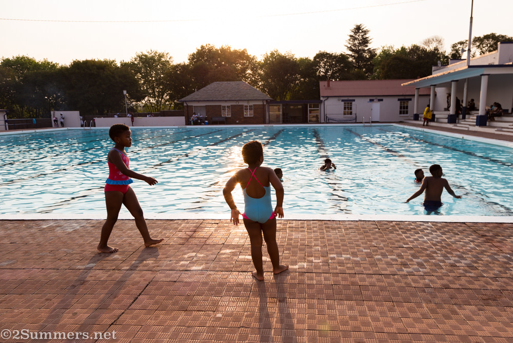 Kids at the pool