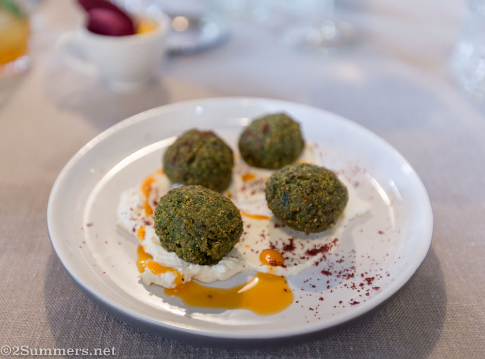 Starter falafel at Great North African Roast