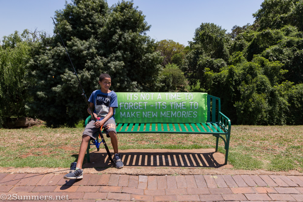 Park bench in Rhodes Park